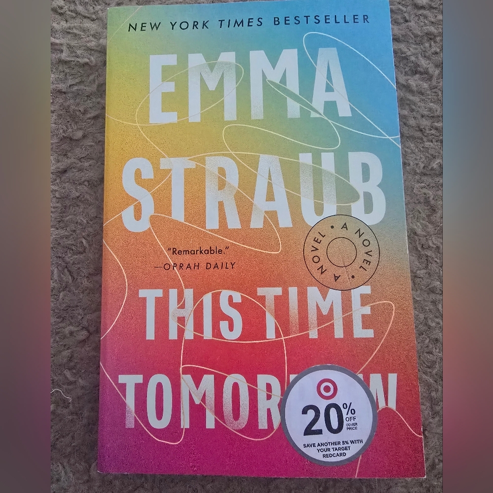 3/$15 Colorful Novel 'This Time Tomorrow' by Emma Straub